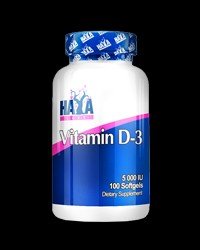 Vitamin D-3 5000 IU, 100 Гел капсули, 100 Дози