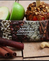 Apple & Cinnamon Vegan Protein Slice