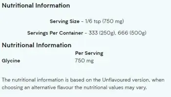MyProtein 100% Glycine Amino Acid Powder Глицин на Прах - 250 грама, 333 дози