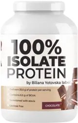 Biliana Yotovska 100% Isolate Protein with Added Stevia Суроватъчен Изолат - 810 грама, 27 дози