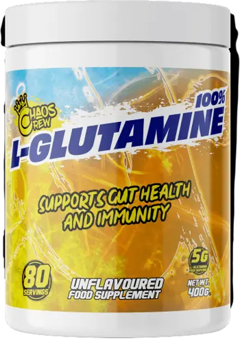 Chaos Crew 100% L-Glutamine Powder За възстановяване и мускулен растеж 400 грама