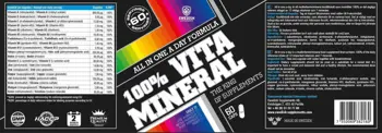 SWEDISH Supplements 100% Vita Mineral All in One a Day Formula Витамини и Минерали - 60 капсули, 60 дози