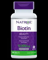 Biotin 10000 mcg / Maximum Strength 100 Таблетки, 100 Дози