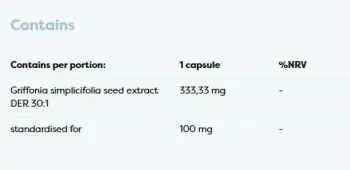 Osavi 5-HTP 100 mg Екстракт от Griffonia simplicifolia - 200 веге капсули