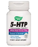 Nature's Way 5-HTP 50 mg Подкрепа за настроението и съня х 30 таблетки