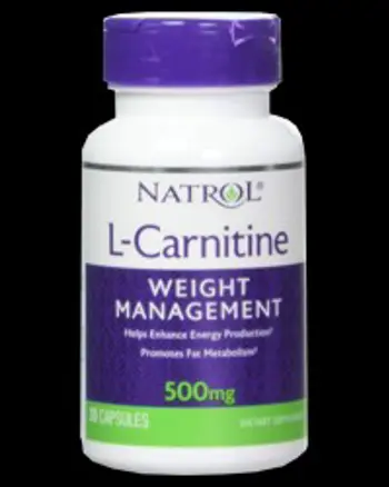 L-Carnitine 500 mg 30 капсули, 30 Дози