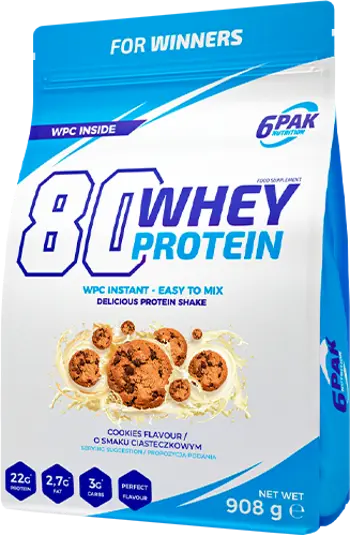 6PAK Nutrition 80 Whey Protein WPC Instant Суроватъчен Протеин Концентрат - 908 грама, 30 дози