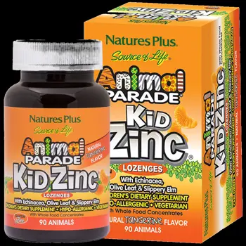 Natures Plus Animal Parade KidZinc Комплекс с Цинк за деца 90 таблетки