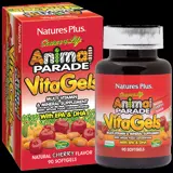 Natures Plus Animal Parade Vita Gels Мултивитамини + Рибено масло за деца 90 гел капсули