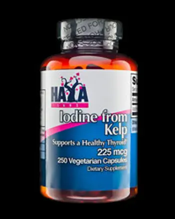 Iodine from Kelp 225 mcg, Йод 250 капсули