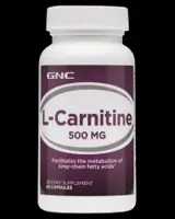L-Carnitine 500 mg 60 капсули, 60 Дози