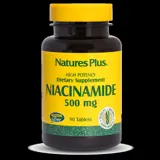 Natures Plus Niacinamide 500 mg Ниацинамид х 90 таблетки