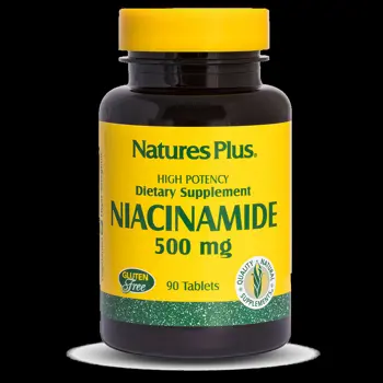 Natures Plus Niacinamide 500 mg Ниацинамид х 90 таблетки