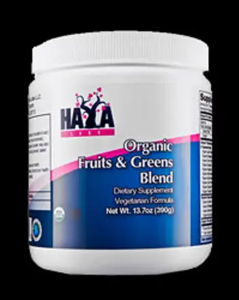 Organic Fruits & Greens Blend, 390 грама