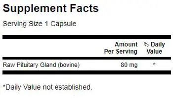 Raw Pituitary Glandular - 60 капсули, 60 Дози
