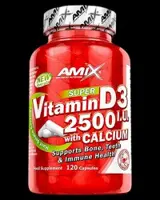 Vitamin D3 2500 IU with Calcium 250 mg 120 капсули, 120 Дози
