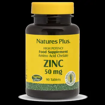 Natures Plus Zinc 50 mg Цинков бисглицинат - 90 таблетки