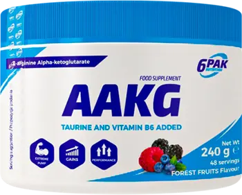 6PAK Nutrition AAKG Powder Flavored AAKG Аргинин на Прах - 240 грама, 48 дози