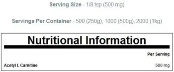 MyProtein Acetyl L-Carnitine Powder Ацетил Л-Карнитин на Прах