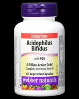 Acidophilus Bifidus with FOS 6 Billion Active Probiotics 60 капсули