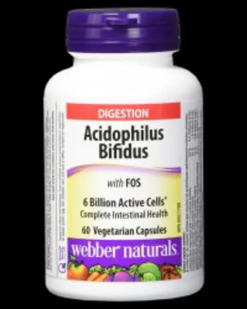 Acidophilus Bifidus with FOS 6 Billion Active Probiotics 60 капсули