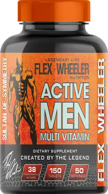 Flex Wheeler Signature Series Active Men Multi Vitamin Мултивитамини за Мъже - 150 таблетки, 50 дози