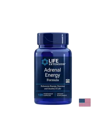 Life Extension Adrenal Energy Formula При стрес и безпокойство х 120 капсули