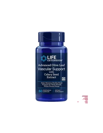 Life Extension Advanced Olive Leaf Vascular Support with Celery Seed Extract В подкрепа на сърдечно-съдовата система х 60 капсули