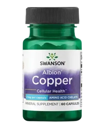 Albion Copper 2 mg / 60 Caps - Мед хелатирана форма