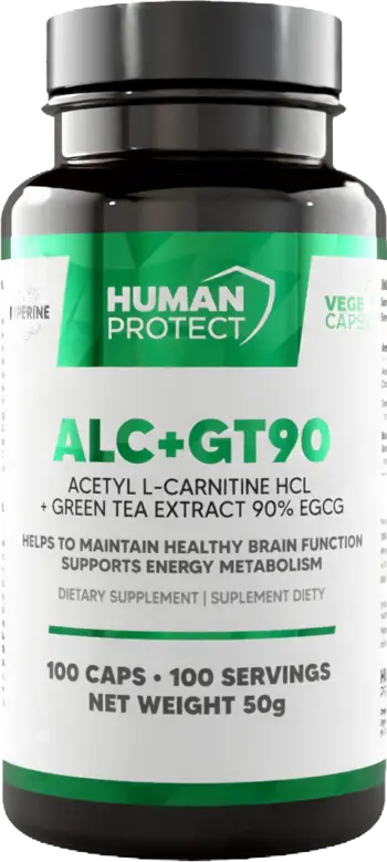 Ацетил L-Карнитин с Екстракт от Зелен Чай / ALC + GT90 | Acetyl L-Carnitine & Green Tea Extract with 90% EGCG