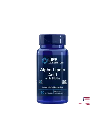 Life Extension Alpha-Lipoic Acid with Biotin Подкрепа за кръвната захар и метаболизма