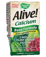 Nature's Way Alive! Calcium Bone Formula Максимална абсорбция х 120 таблетки