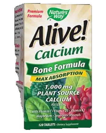Nature's Way Alive! Calcium Bone Formula Максимална абсорбция х 120 таблетки