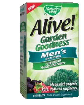 Nature's Way Alive! Garden Goodness Men's Multi Мултивитамини за мъже х 60 таблетки