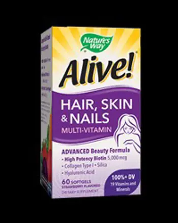 Nature's Way Alive! Hair, Skin and Nails 1040 mg За здрава коса, кожа и нокти х 60 дражета
