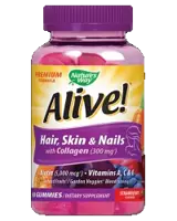 Nature's Way Alive! Hair, Skin and Nails Premium Formula За коса, кожа и нокти х 60 желирани бонбони