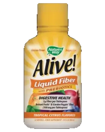 Nature's Way Alive! Liquid Fiber and Prebiotics Течни фибри и пребиотици 480 мл