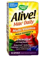 Nature's Way Alive! Max6 Daily Multi Мултивитамини за максимална потентност х 90 капсули