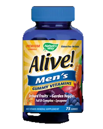 Nature's Way Alive! Men's Gummy Vitamins Мултивитамини за мъже х 75 дъвчащи таблетки