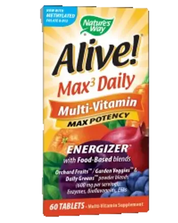 Nature's Way Alive! Max³ Daily Multi-Vitamin Максимална Потентност х 60 таблетки