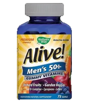 Nature's Way Alive! Multivitamins for Men 50+ Желирани бонбони за мъже над 50 години х 75 желирани бонбони