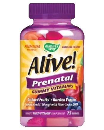 Alive! Prenatal Gummy Vitamins Мултивитамини за бременни и кърмещи х 75 желирани бонбони