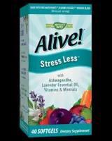 Alive! Stress Less Природна формула за контрол върху ежедневния стрес х 40 гел капсули