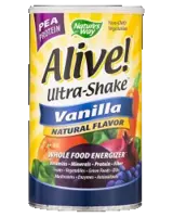 Nature's Way Alive! Ultra-Shake Protein Ванилия, Пълноценен грахов протеин с витамини и суперхрани 962 грама