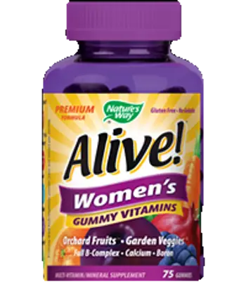 Alive! Women's Gummy Vitamins Мултивитамини за жени х 75 дъвчащи таблетки