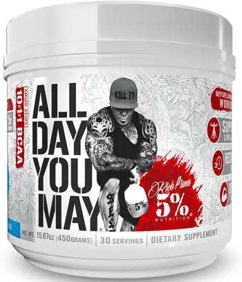 Rich Piana 5% Nutrition All Day You May BCAA Recovery Drink