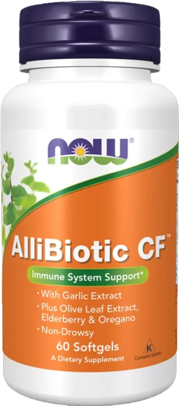 NOW Foods AlliBiotic CF Специализиран Комплекс за Имунна Система -  60 гел капсули, 60 дози