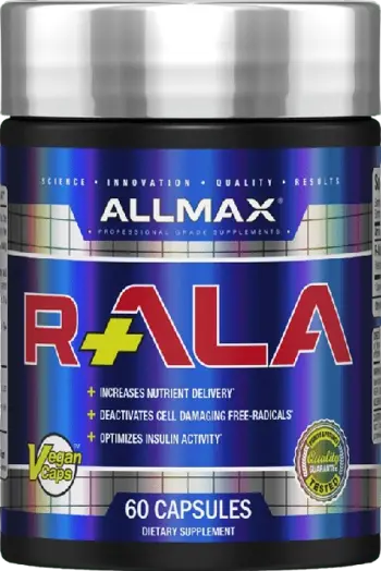 AllMax Nutrition R-ALA 150 mg 60 капсули, 60 Дози - Алфа Липоева Киселина