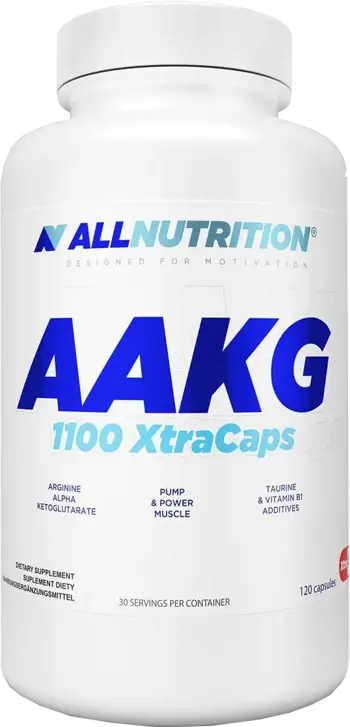 AllNutrition AAKG 1100 Xtra Caps За мускулно напомпване и издръжливост х 120 капсули