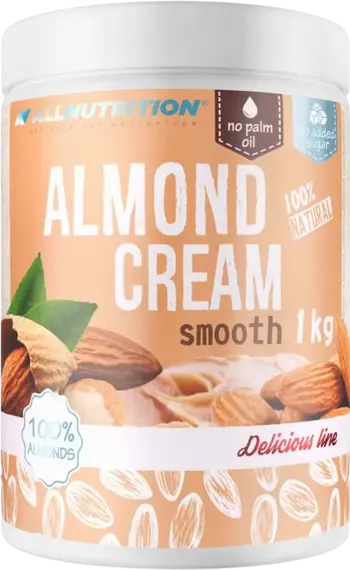 AllNutrition Almond Butter Smooth Бадемово масло без захар и палмово масло 1000 грама